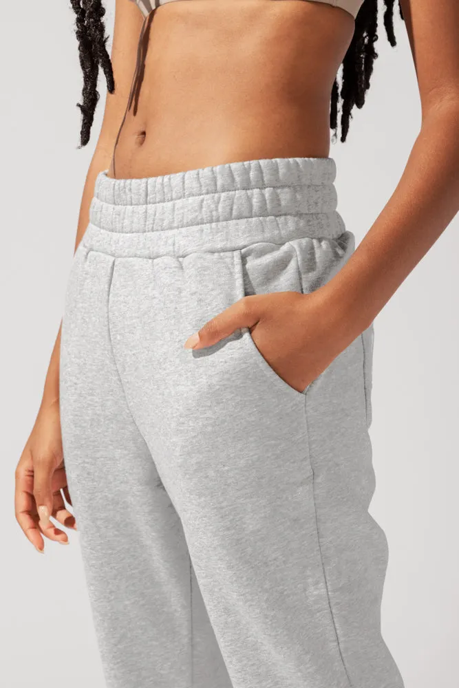 Cloud Rollover Sweatpant - Heather Grey sold by POPFLEX product image thumbnail 3