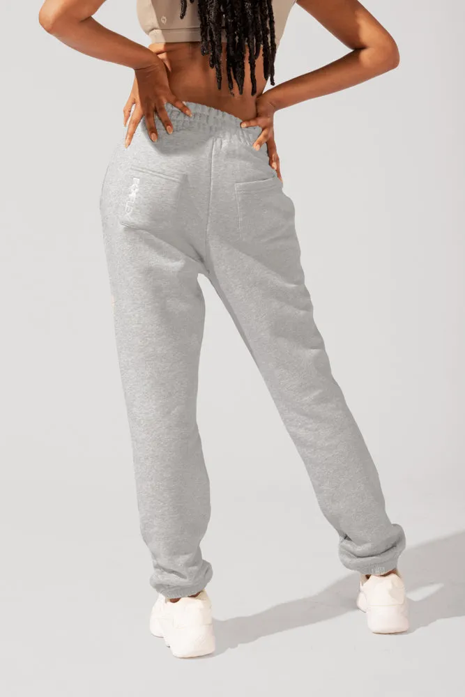 Cloud Rollover Sweatpant - Heather Grey sold by POPFLEX