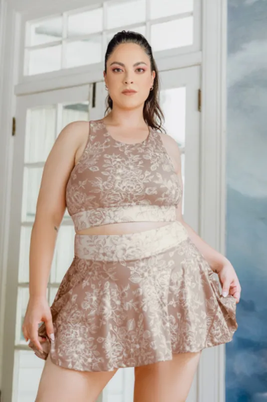 Harmony High Neck Bra - Tan Rose sold by POPFLEX