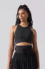 Sweat Sesh Crop Top - Black sold by POPFLEX