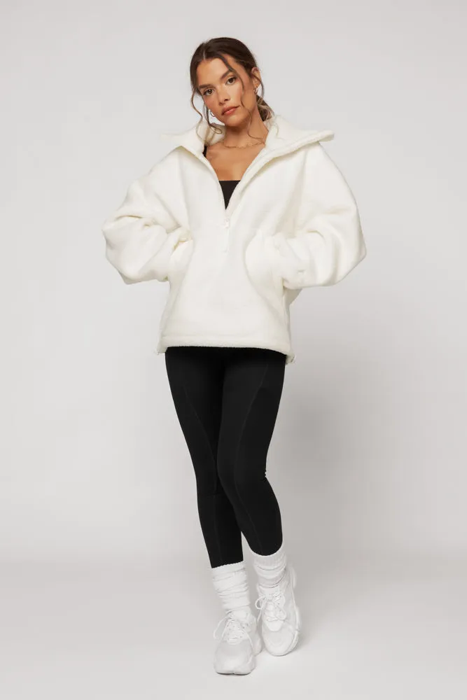 Big Hug Fleece Half Zip Sweater - Ice Cream sold by POPFLEX product image thumbnail 2