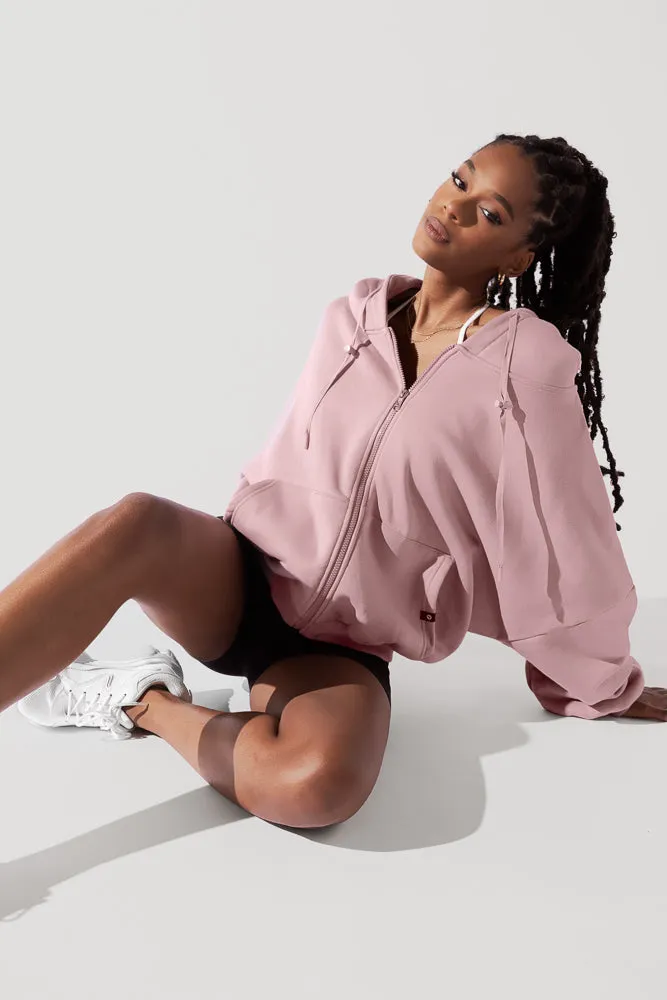 Zip Cloud Hoodie - Blush sold by POPFLEX product image thumbnail 3
