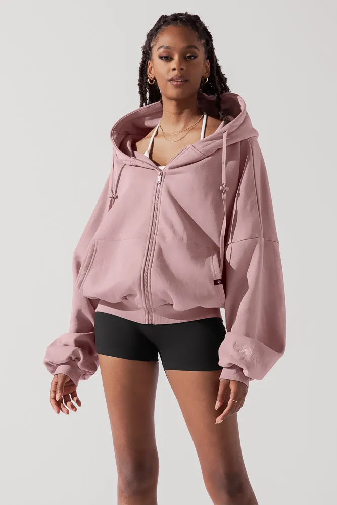Zip Cloud Hoodie - Blush sold by POPFLEX product image thumbnail 5