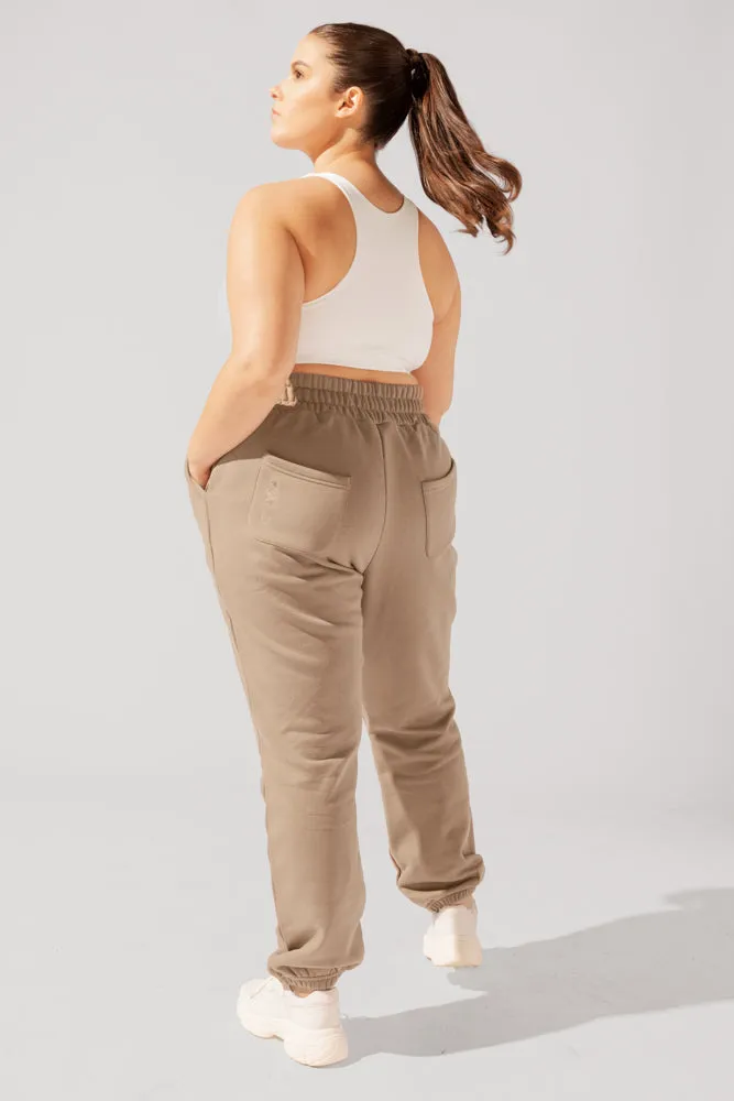 Cloud Rollover Sweatpant - Milk Tea sold by POPFLEX product image thumbnail 3