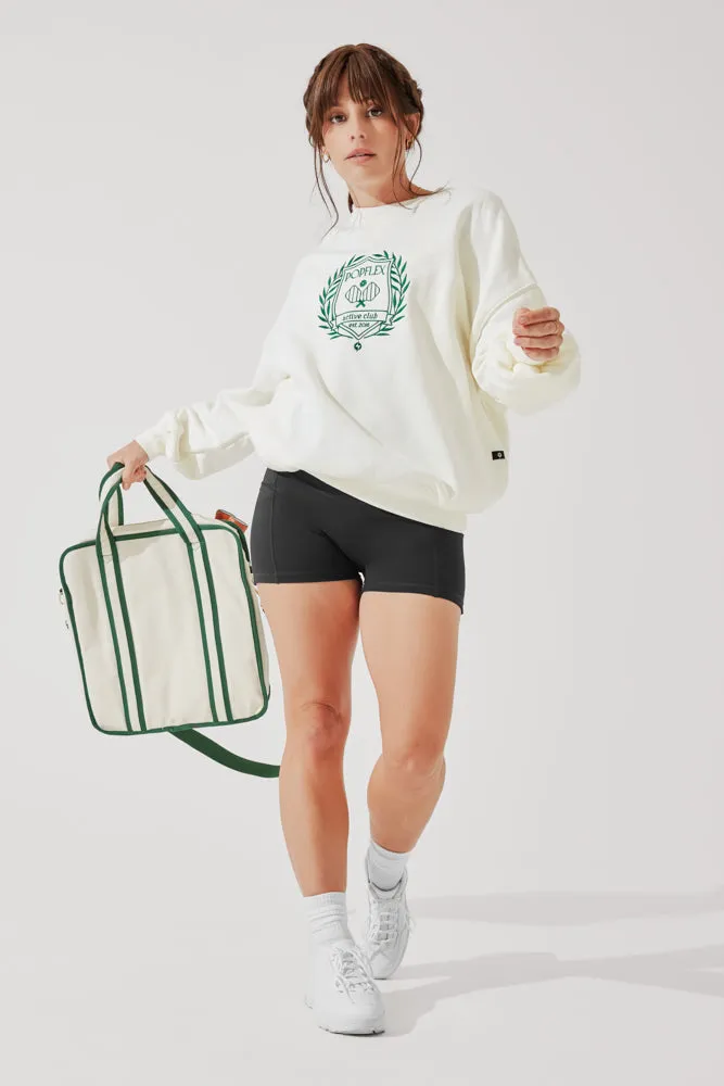 POPFLEX® Active Club Cloud Crewneck Sweater - Cream sold by POPFLEX product image thumbnail 2