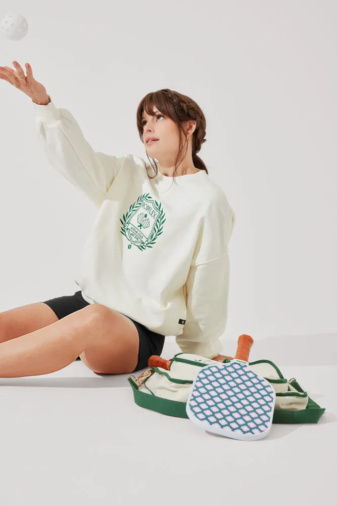 POPFLEX® Active Club Cloud Crewneck Sweater - Cream sold by POPFLEX product image thumbnail 4