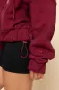 Half Zip Warm Up Hoodie - Crimson sold by POPFLEX