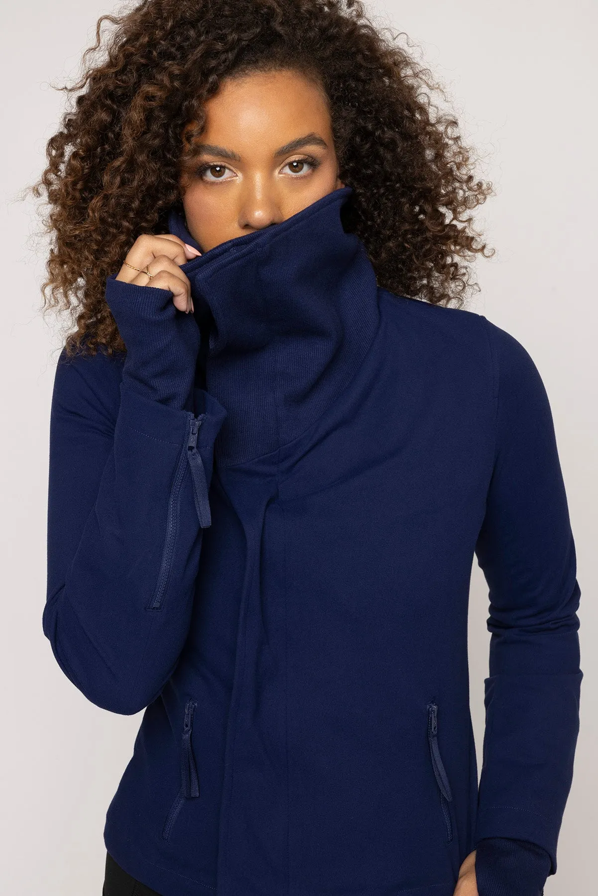 Heart Racer Moto Jacket - True Blue sold by POPFLEX product image thumbnail 4