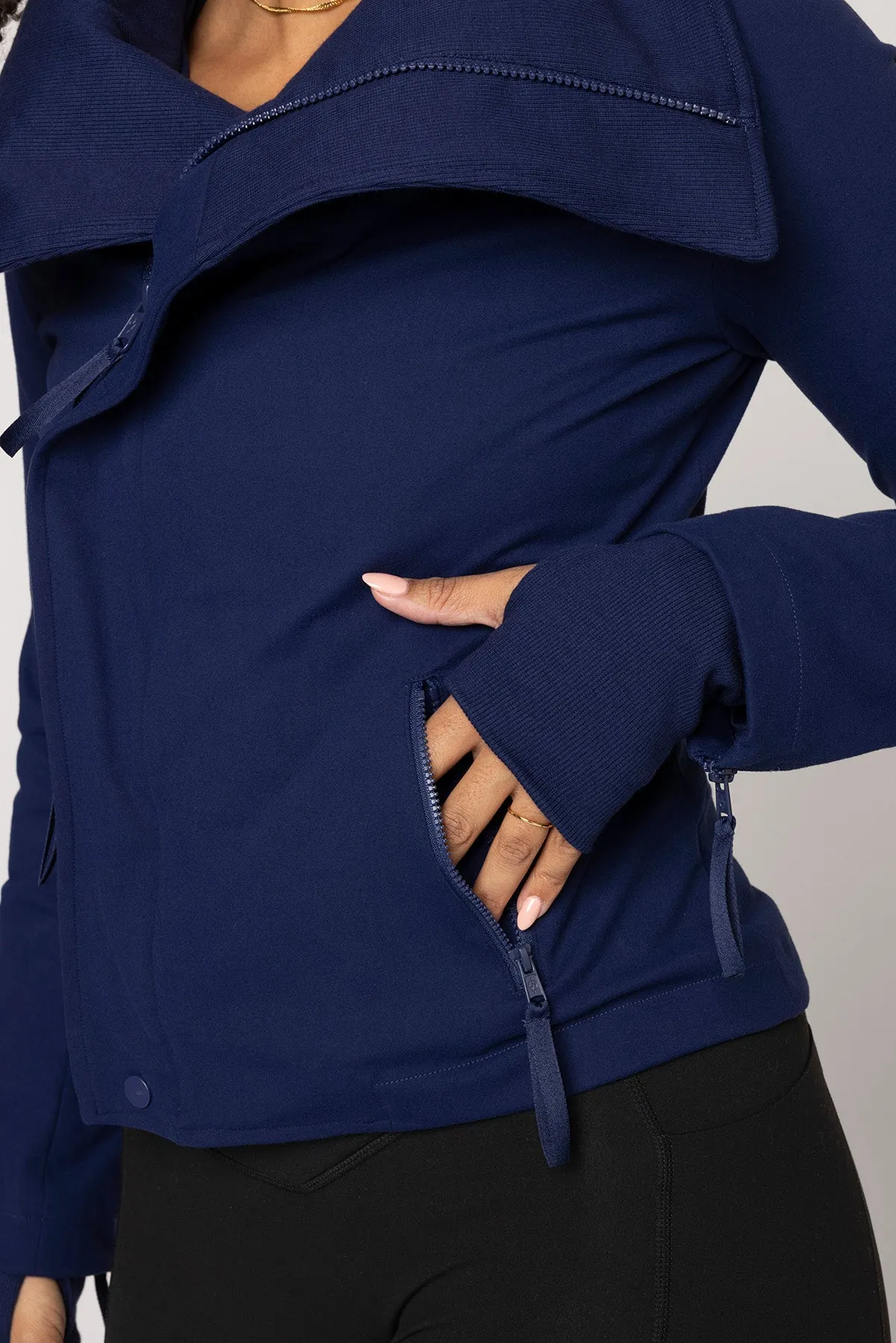 Heart Racer Moto Jacket - True Blue sold by POPFLEX product image thumbnail 5