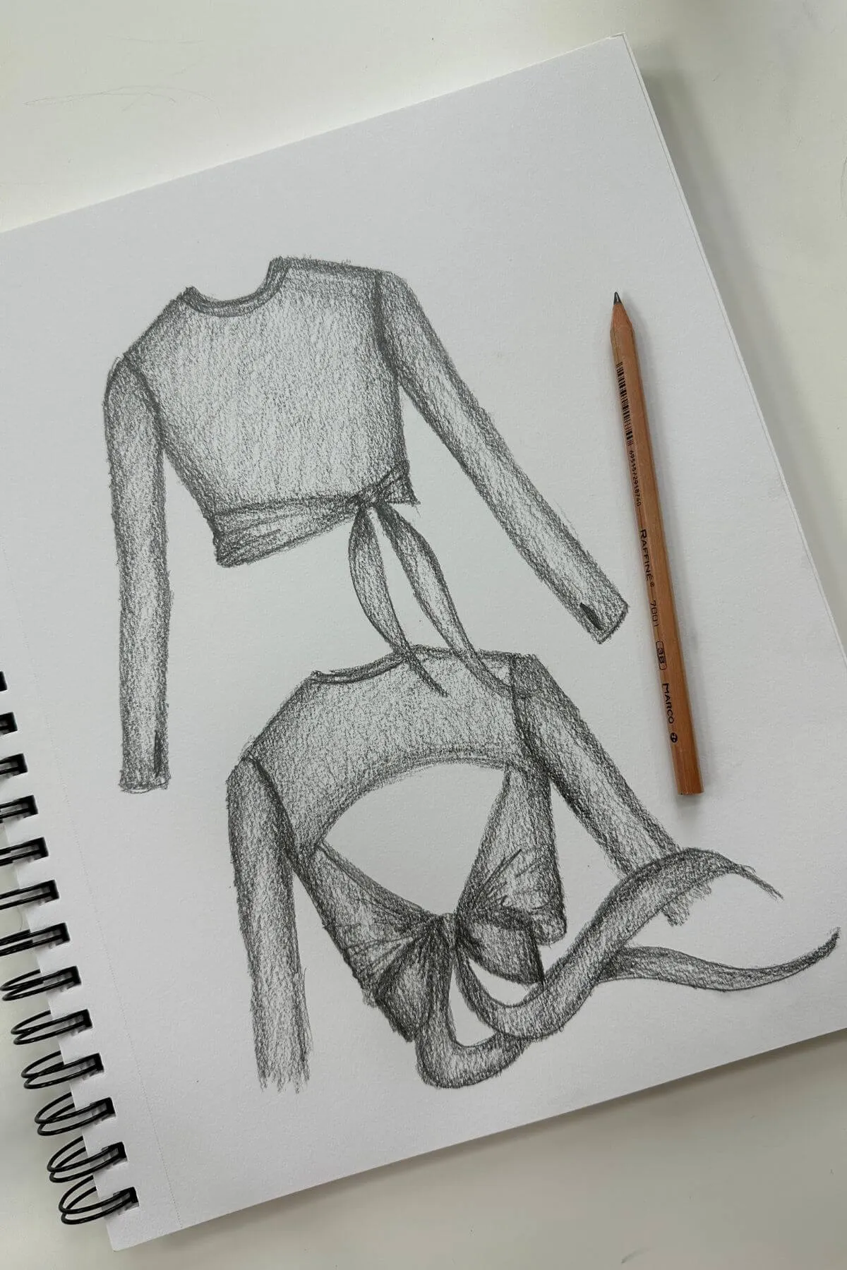 Bow Back Long Sleeve - Heather Grey sold by POPFLEX product image thumbnail 3