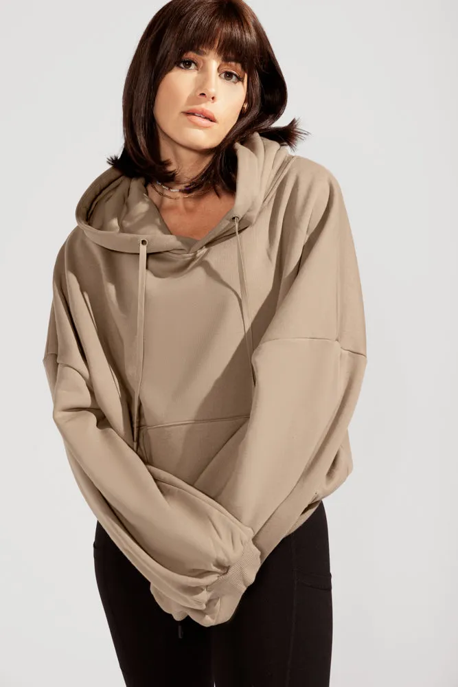 Pullover Cloud Hoodie - Milk Tea sold by POPFLEX product image thumbnail 2