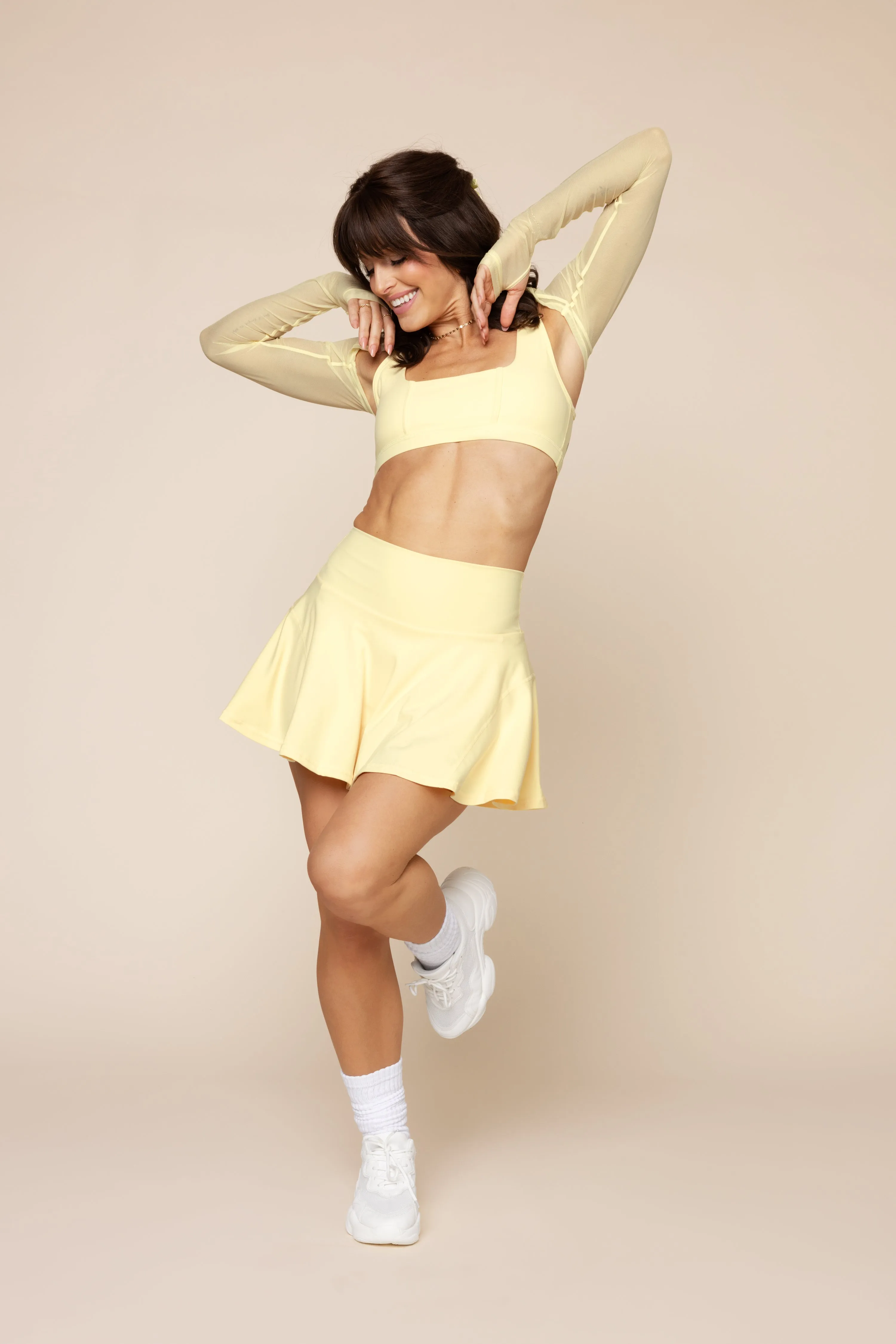 Mesh Corset Shrug - Buttercream sold by POPFLEX product image thumbnail 3