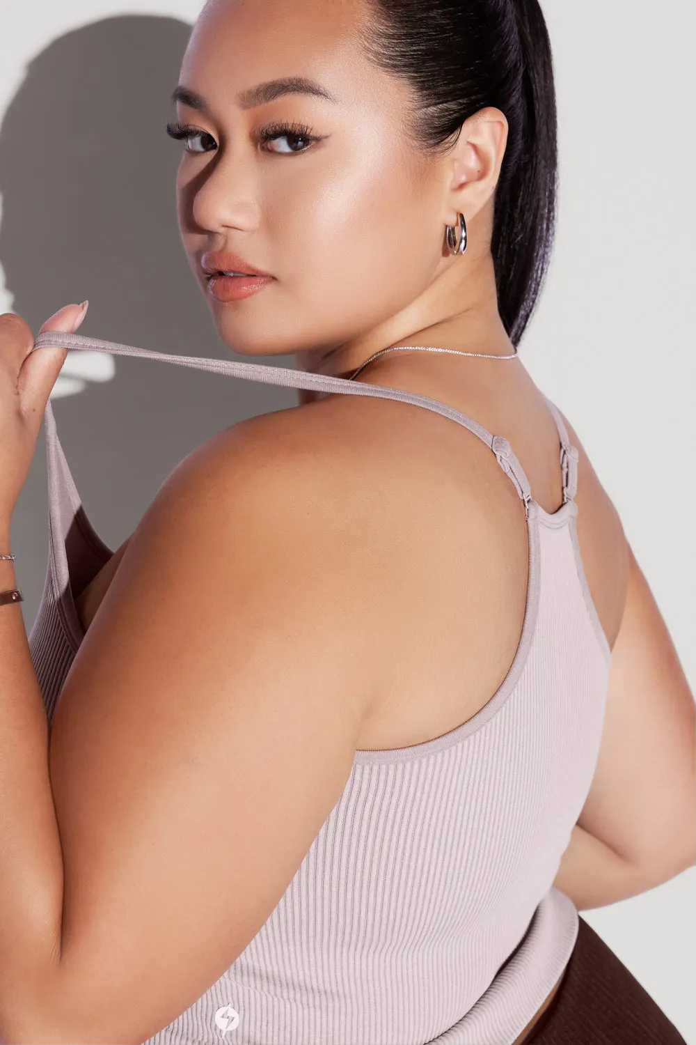 What's the Scoop Seamless Crop Tank - Smoky Lilac sold by POPFLEX product image thumbnail 4