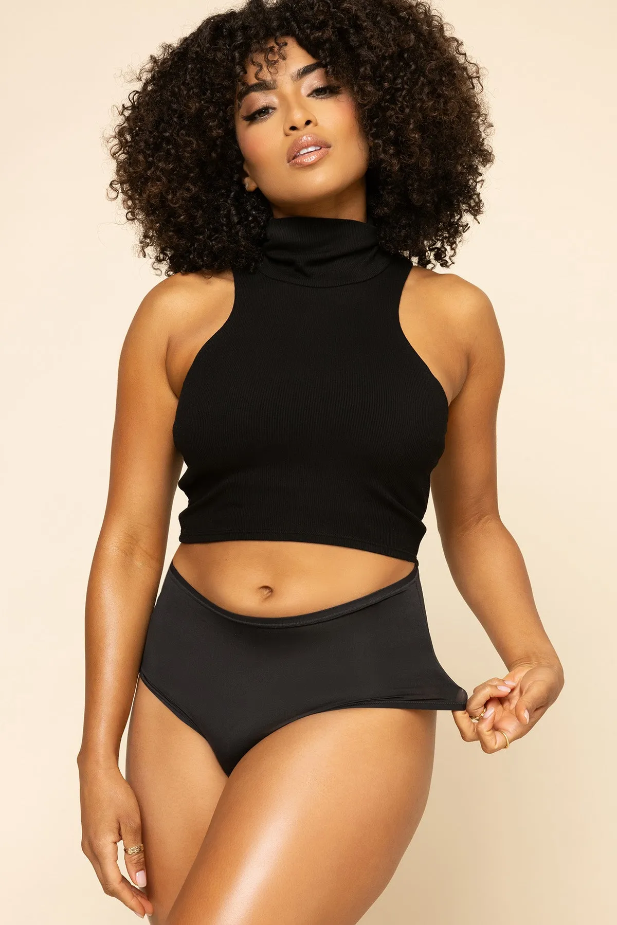 Next to Nothing Higher Rise Cheeky Panty - Black sold by POPFLEX product image thumbnail 5