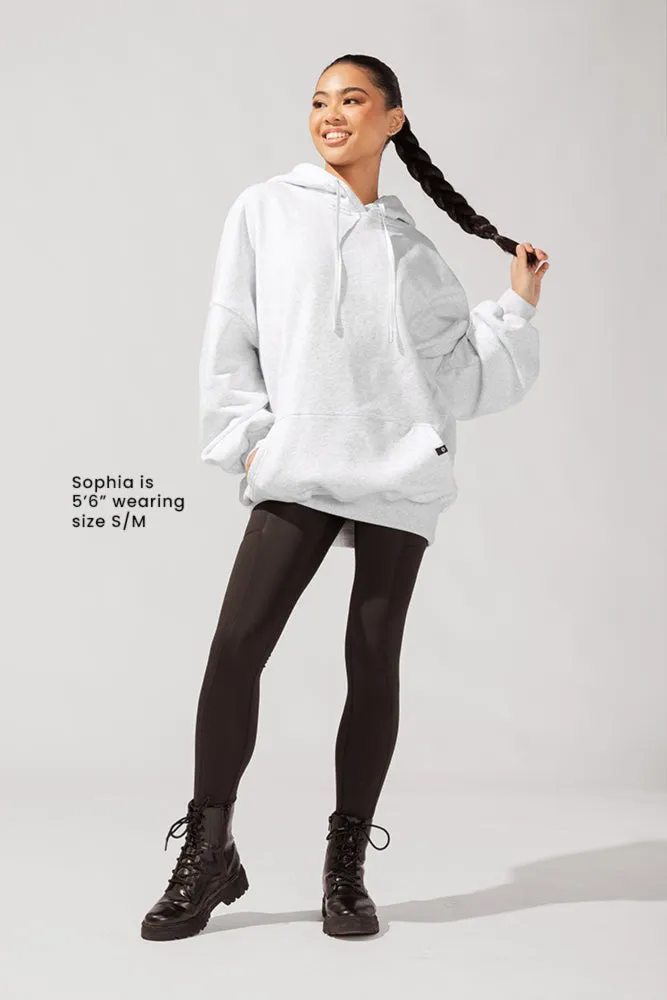 Long Cloud Hoodie - Light Heather Grey sold by POPFLEX
