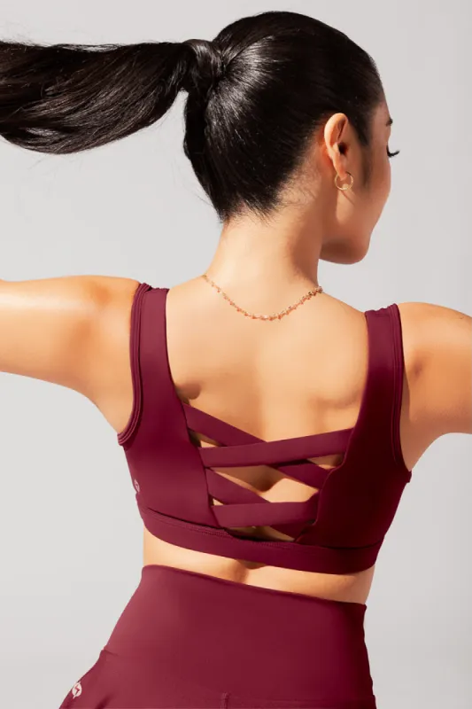 Corset Bra - Crimson sold by POPFLEX
