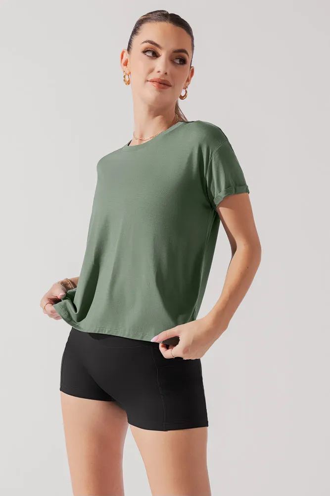 The Perfect Tee - Leaf Green sold by POPFLEX product image thumbnail 2