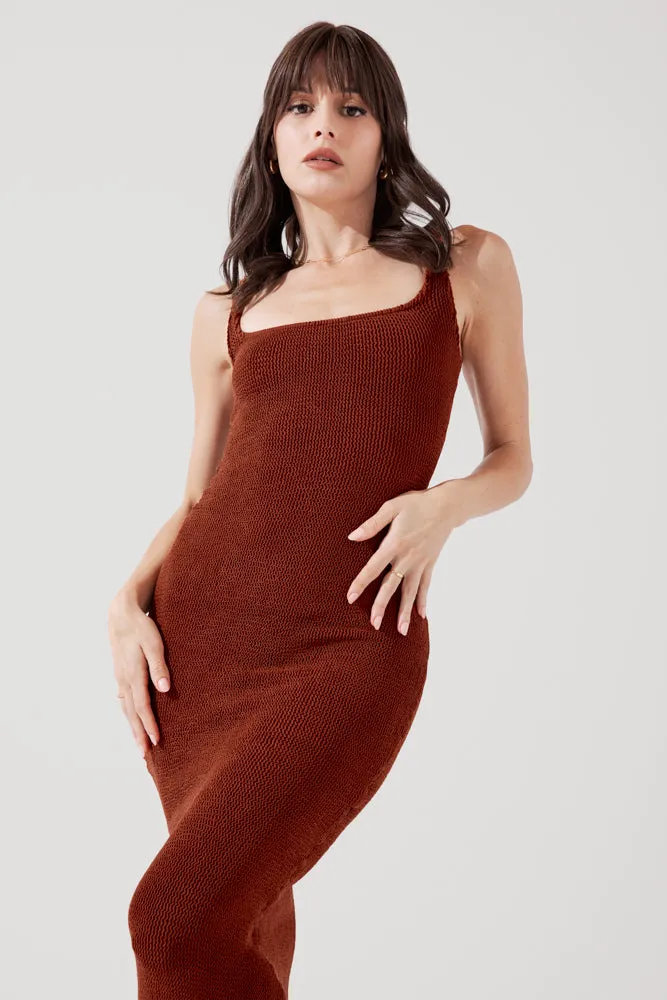 Hourglass Maxi Dress - Castaño Crinkle sold by POPFLEX product image thumbnail 5