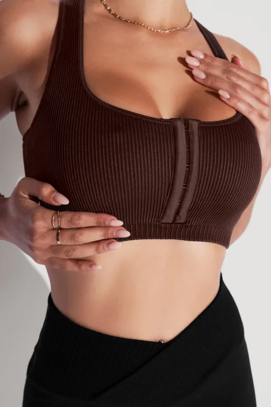 Hook It Up Seamless Bra - French Roast sold by POPFLEX