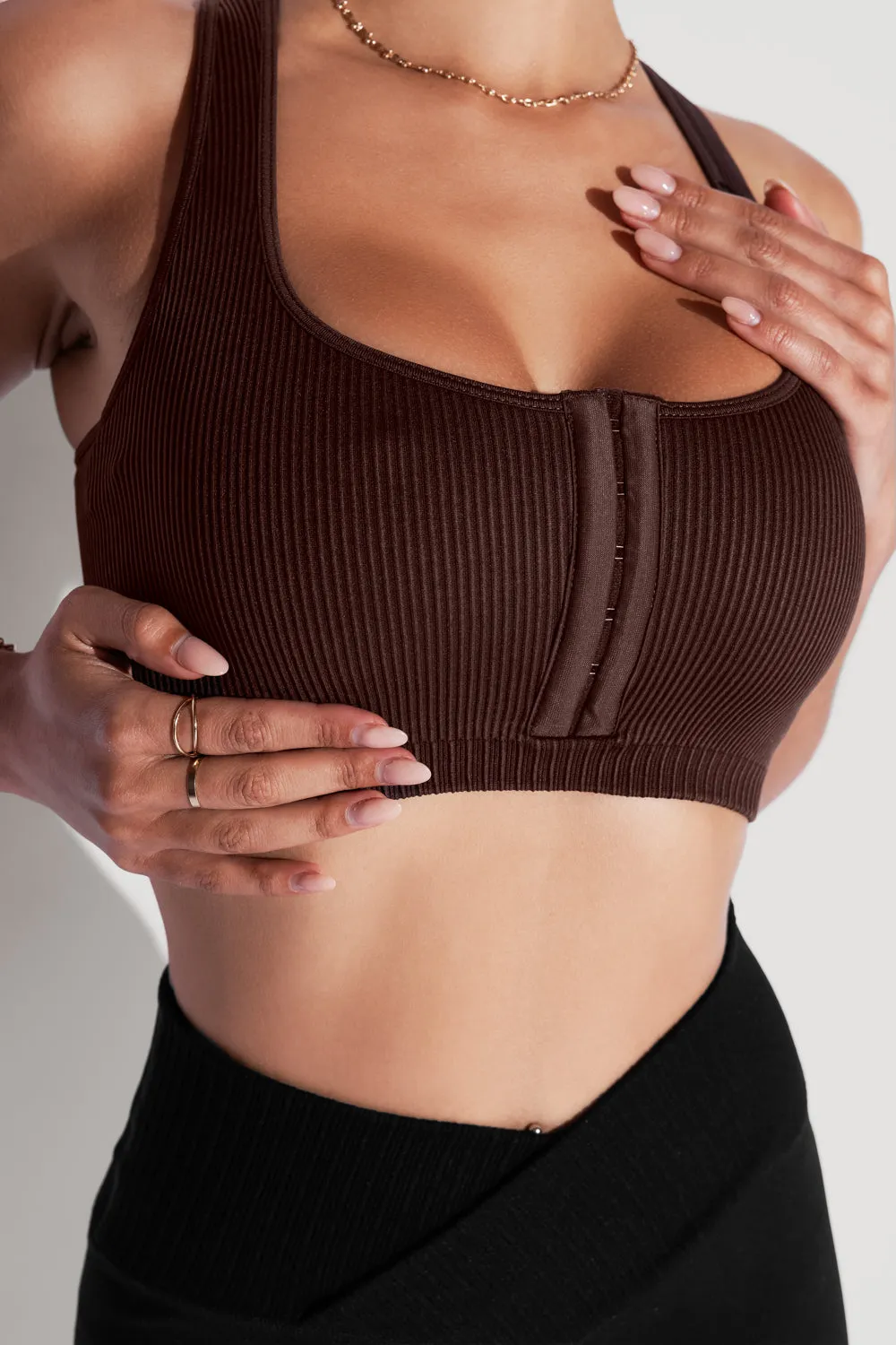 Hook It Up Seamless Bra - French Roast sold by POPFLEX