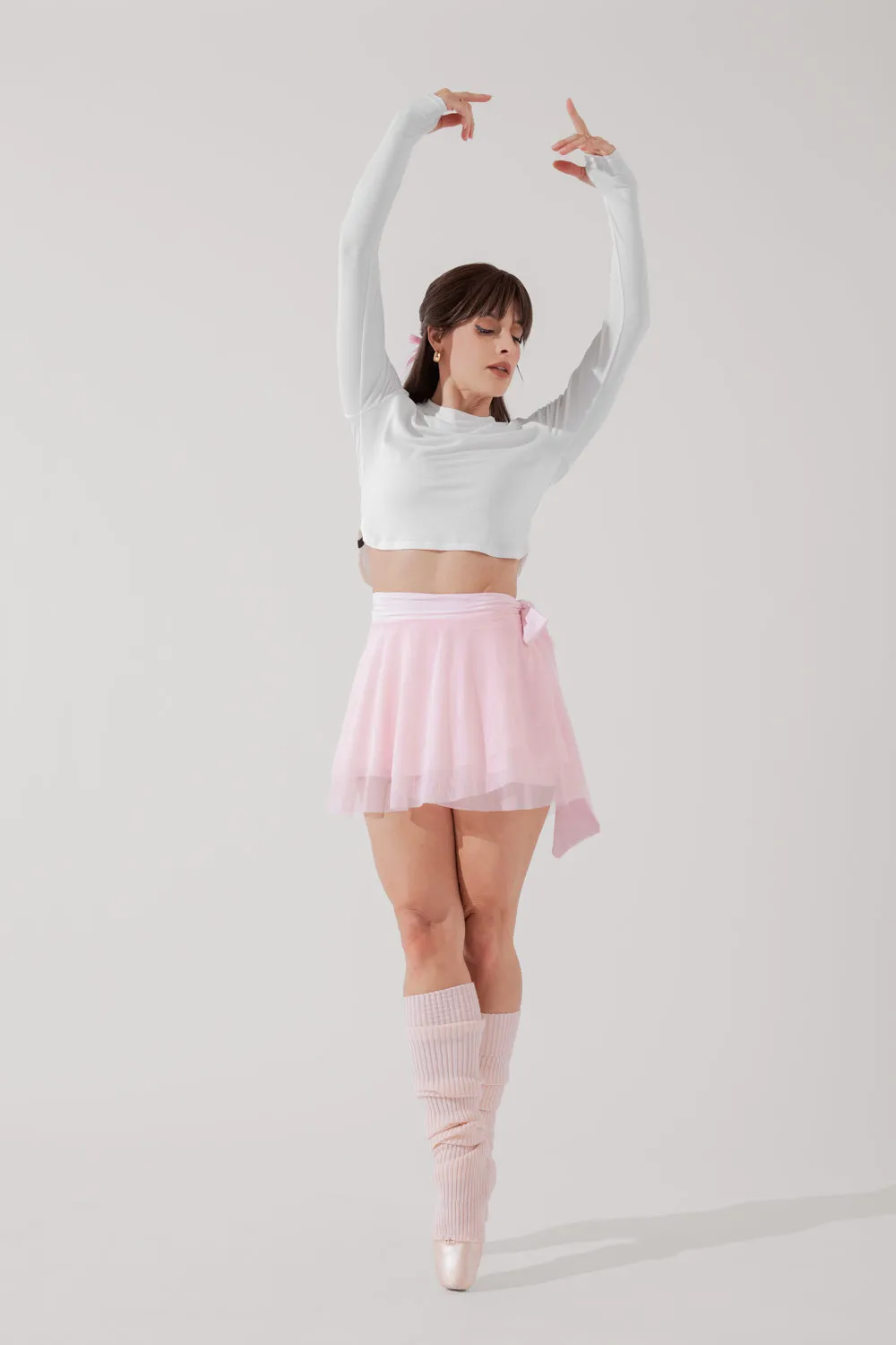 Juliet Wrap Skort - Petal Pink sold by POPFLEX product image thumbnail 5