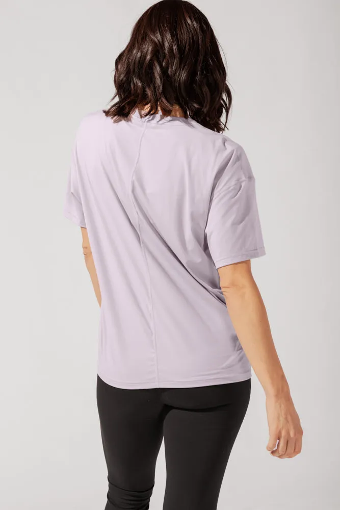 Daring Deep V Tee - Lilac Haze sold by POPFLEX product image thumbnail 5