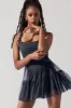 Corset Pirouette Dress - Smoky Navy sold by POPFLEX