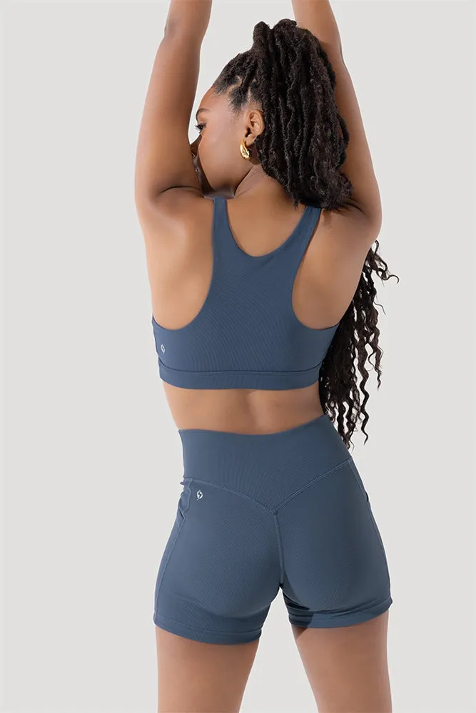 Deep Darling Bra (Ribbed) - Deep Navy sold by POPFLEX product image thumbnail 2