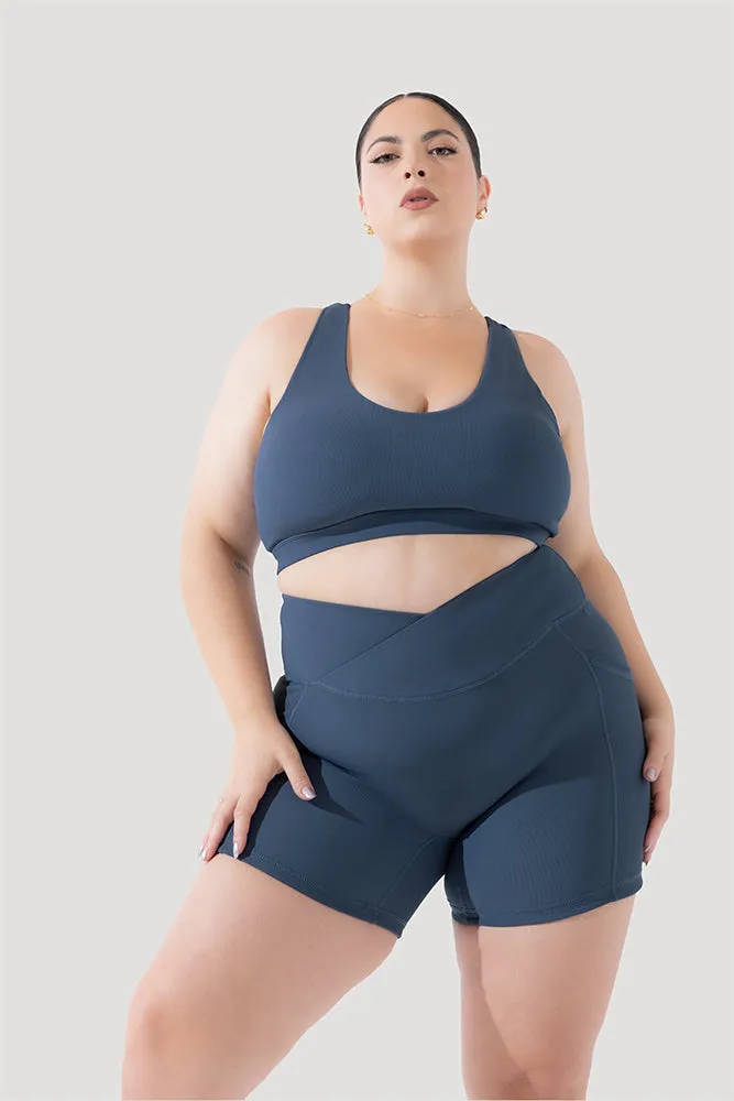 Deep Darling Bra (Ribbed) - Deep Navy sold by POPFLEX product image thumbnail 5