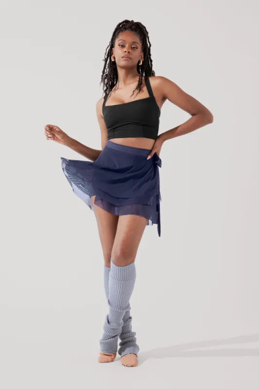 Juliet Wrap Skort - Peacoat Navy sold by POPFLEX