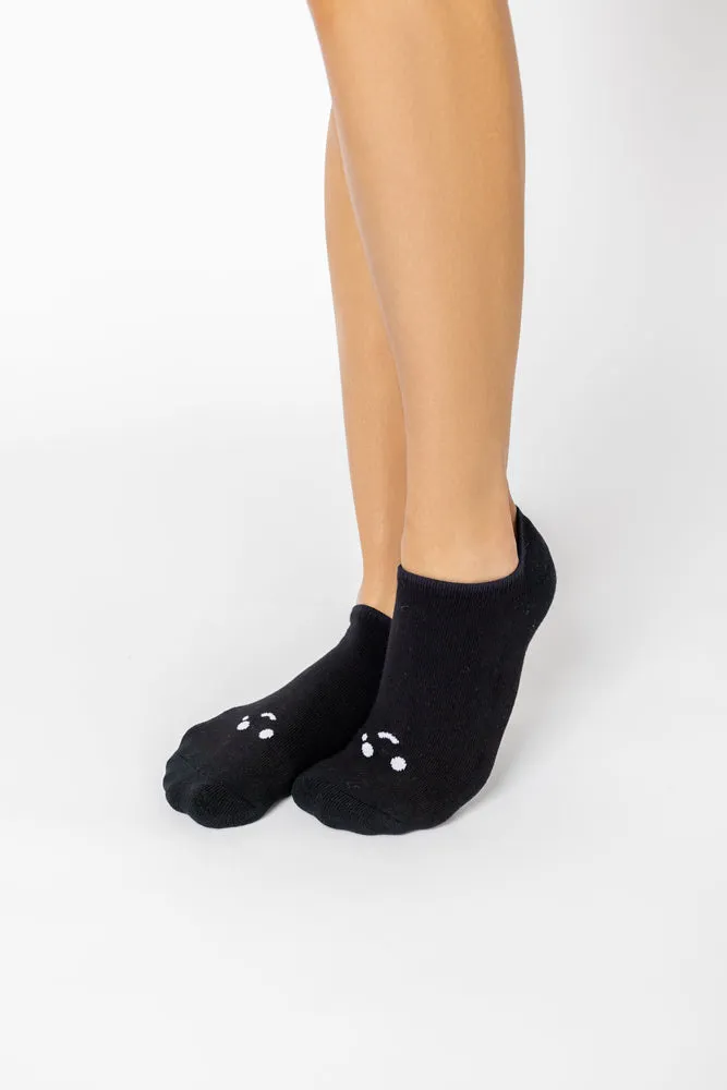 Happy Cry Face Low Rise Socks - Black sold by POPFLEX product image thumbnail 4