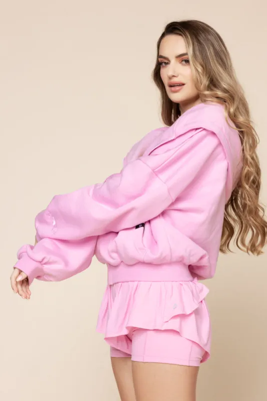 Zip Cloud Hoodie - Bubblegum sold by POPFLEX