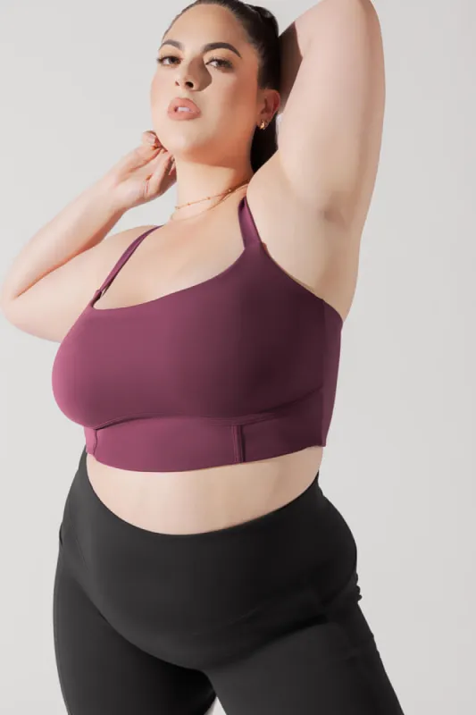 Daphne Corset Crop Top - Plum sold by POPFLEX