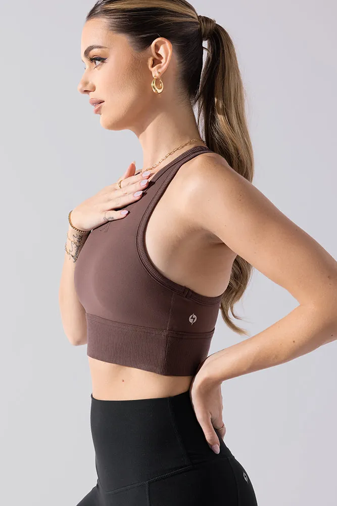 Sweat Sesh Crop Top - Truffle sold by POPFLEX product image thumbnail 4