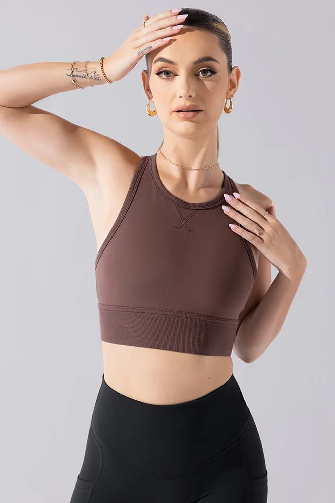 Sweat Sesh Crop Top - Truffle sold by POPFLEX