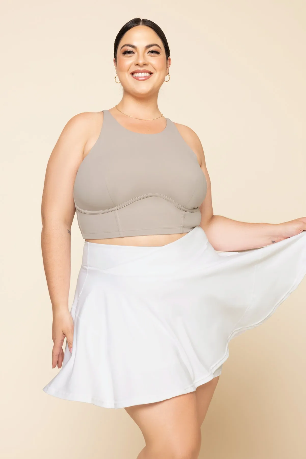 Cleo Corset Crop Bralette - Taupe sold by POPFLEX product image thumbnail 2