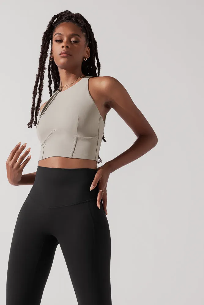 Cleo Corset Crop Bralette - Taupe sold by POPFLEX product image thumbnail 5