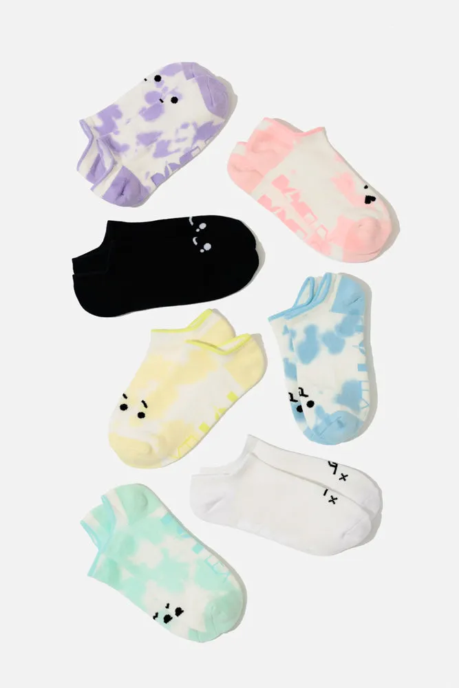 Dead Face Low Rise Socks - White sold by POPFLEX product image thumbnail 4
