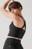 Daphne Corset Crop Top - Black sold by POPFLEX