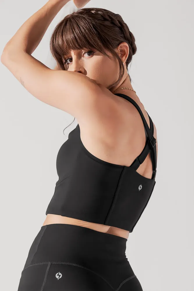 Daphne Corset Crop Top - Black sold by POPFLEX product image thumbnail 2