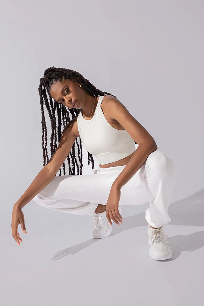 Sweat Sesh Crop Top - Cream sold by POPFLEX product image thumbnail 5