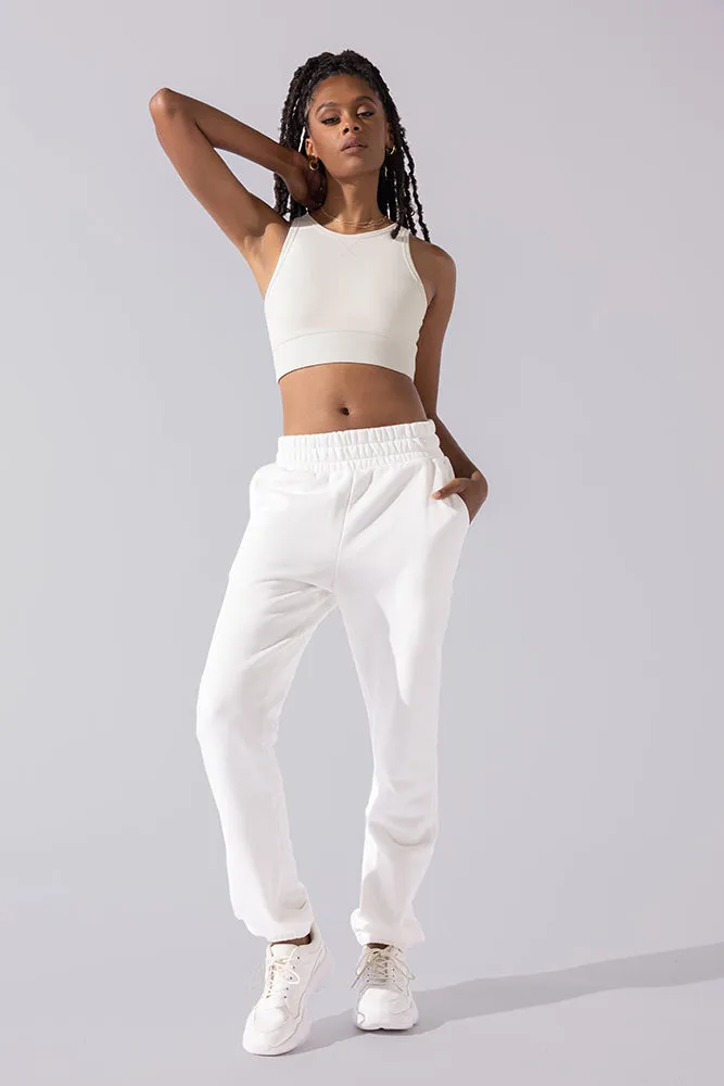 Sweat Sesh Crop Top - Cream sold by POPFLEX product image thumbnail 4