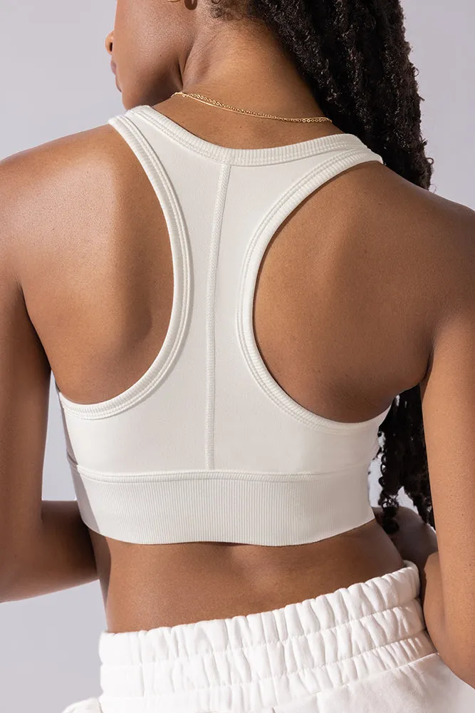 Sweat Sesh Crop Top - Cream sold by POPFLEX product image thumbnail 3