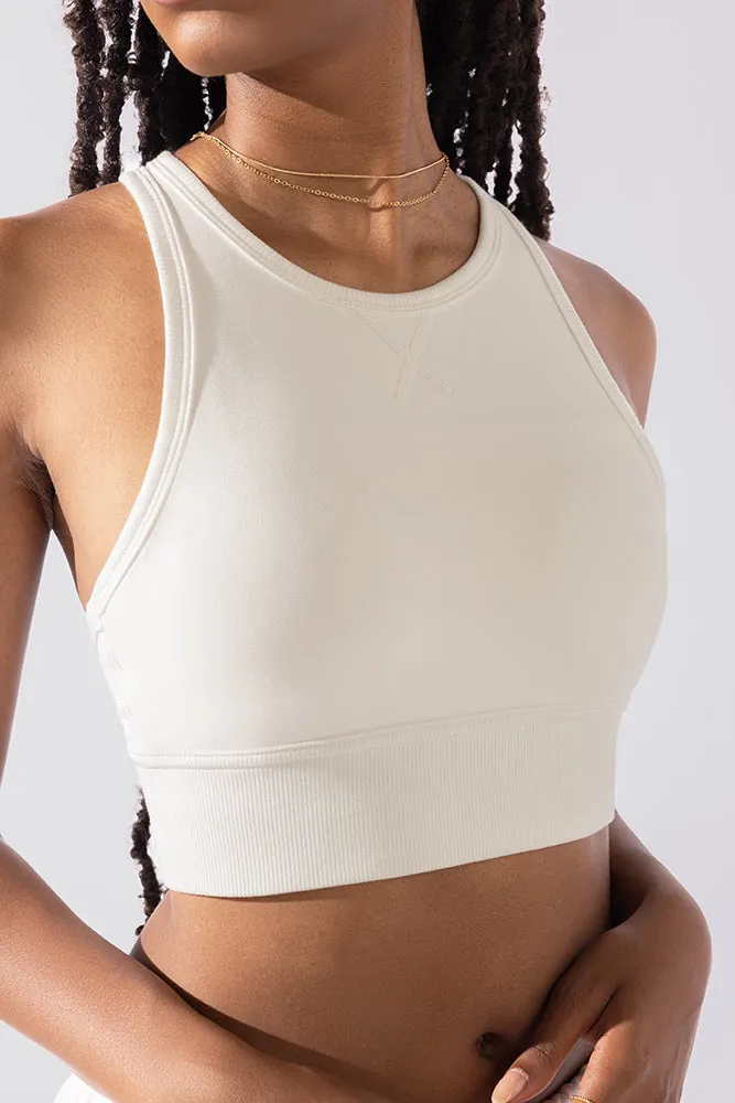 Sweat Sesh Crop Top - Cream sold by POPFLEX product image thumbnail 2