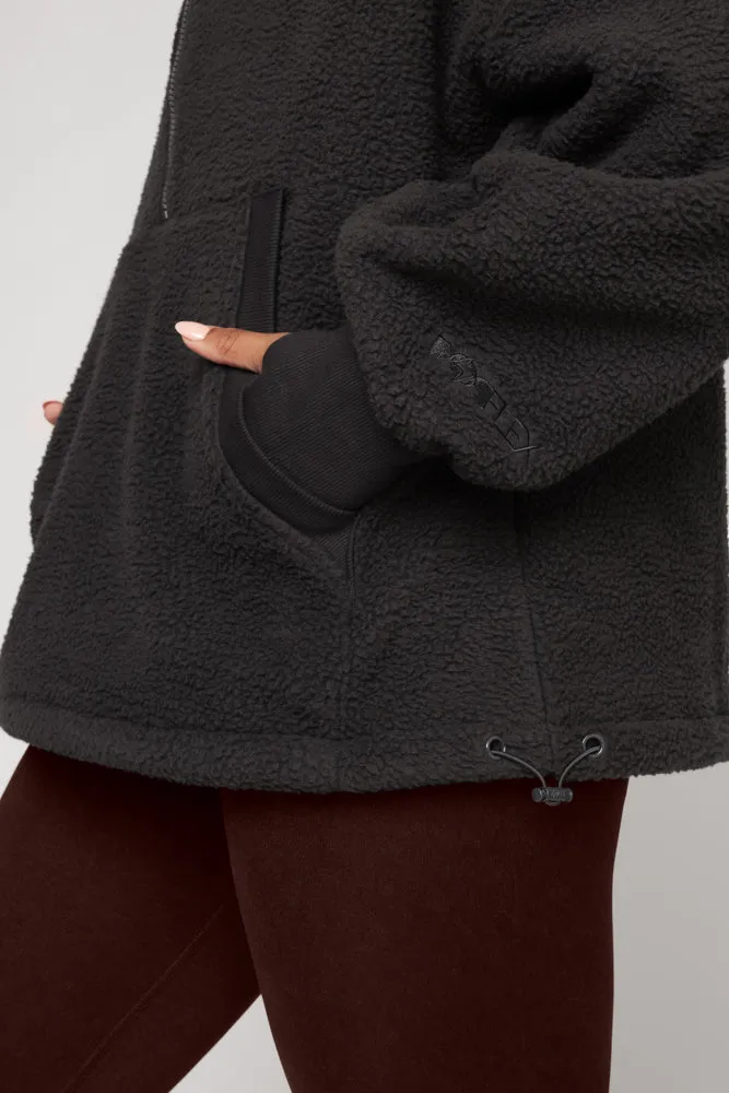 Big Hug Fleece Half Zip Sweater - Smoky Charcoal sold by POPFLEX product image thumbnail 3