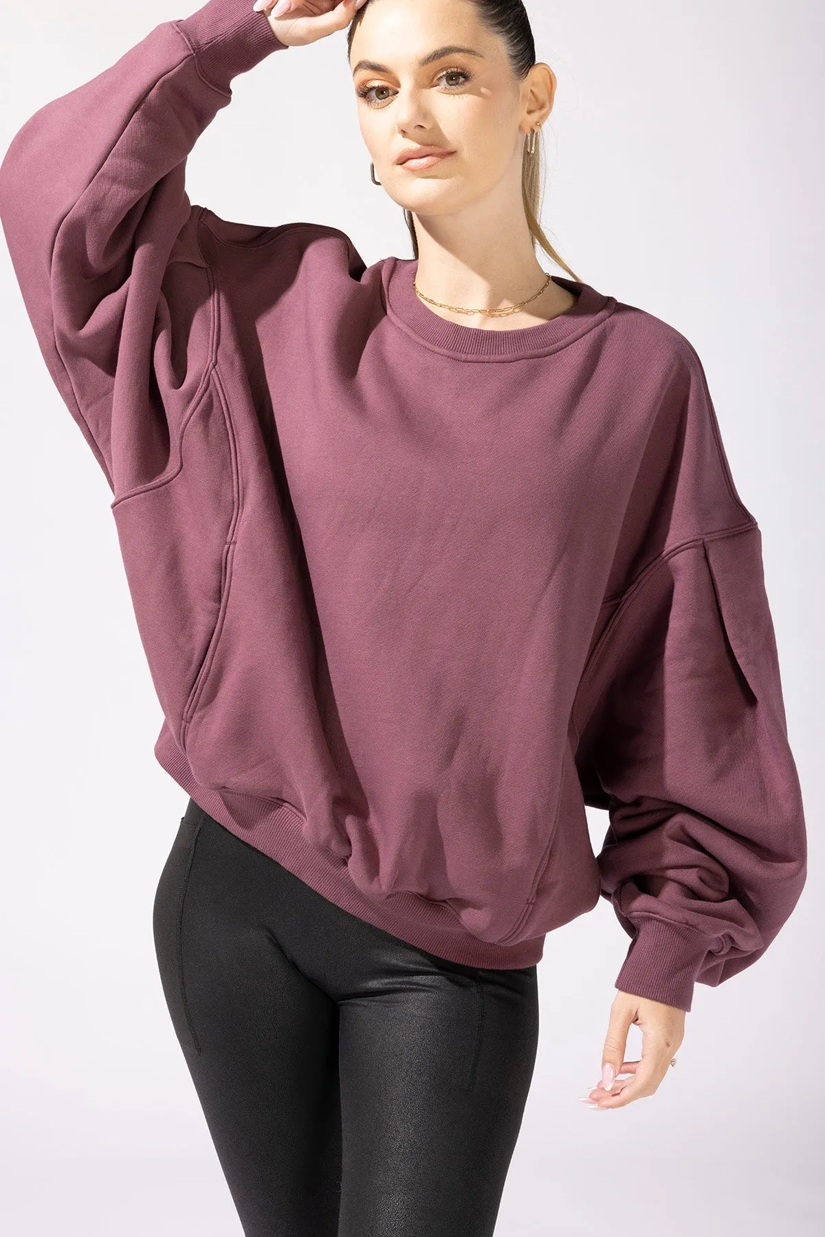 Brunch Sweater - Merlot sold by POPFLEX product image thumbnail 5