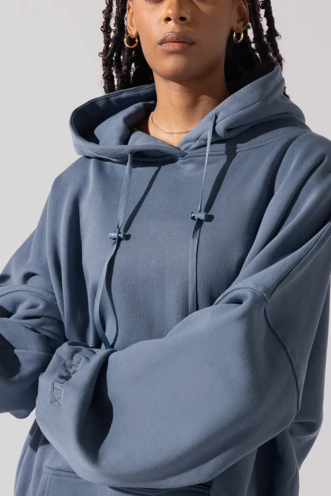 Long Cloud Hoodie - Blue Steel sold by POPFLEX product image thumbnail 2