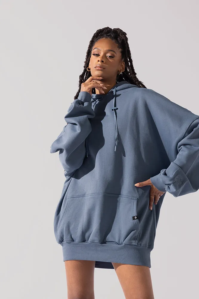 Long Cloud Hoodie - Blue Steel sold by POPFLEX product image thumbnail 5