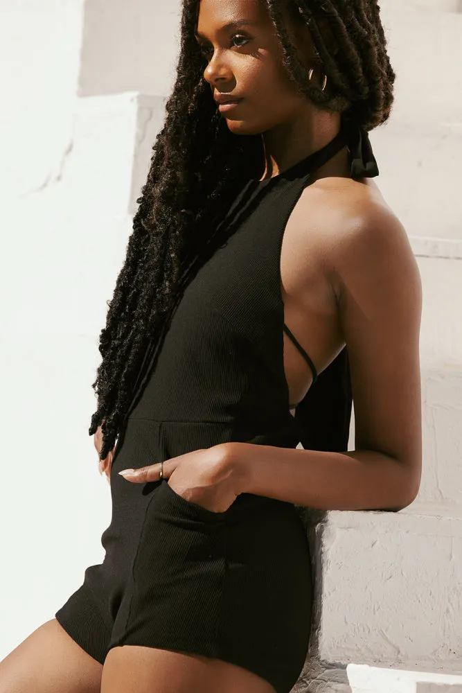 Romper One Piece - Black Rib sold by POPFLEX product image thumbnail 4
