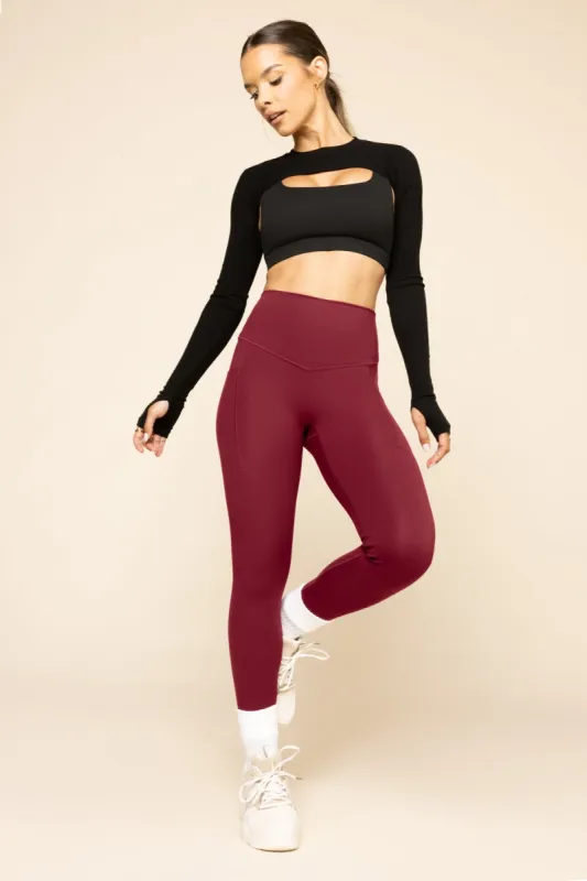 Supersculpt™ Legging with Pockets - Crimson sold by POPFLEX